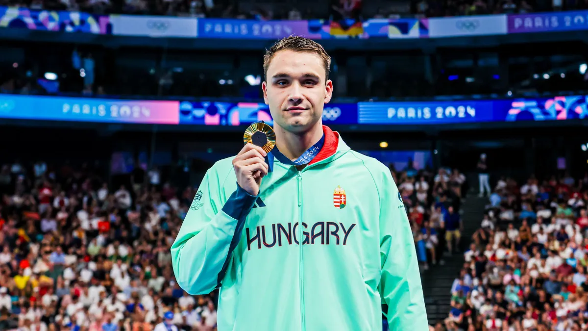 Milák Kristóf aranyérmet szerzett 100 méter pillangón a párizsi olimpián 