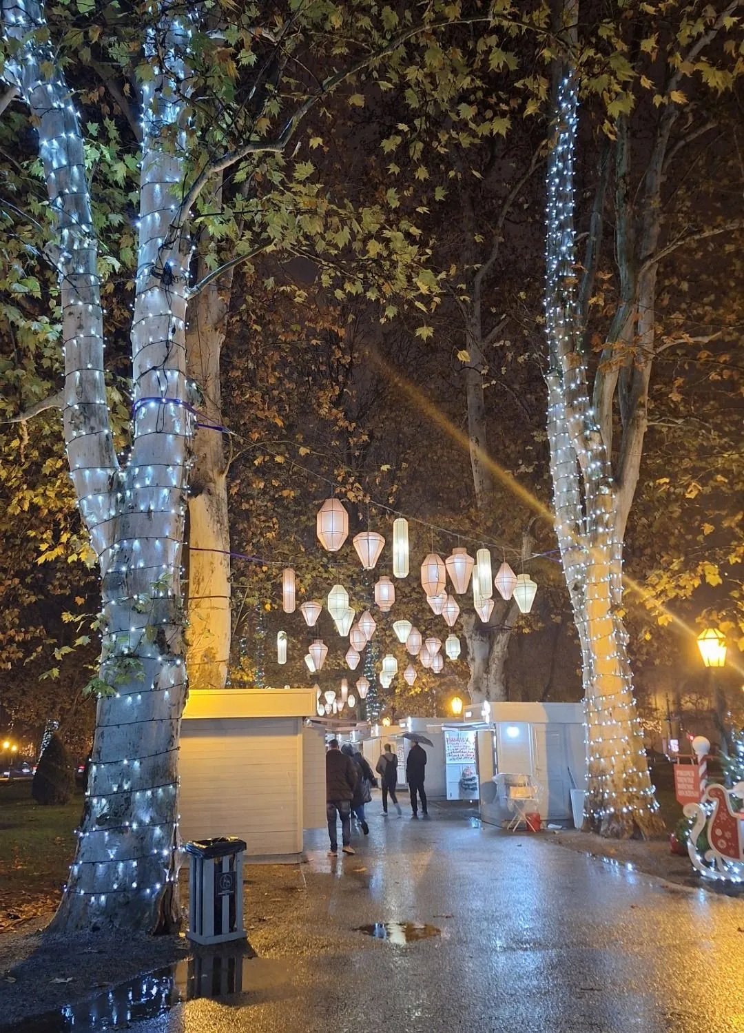 Park Zrinjevac karácsonyi vására Zágrábban.