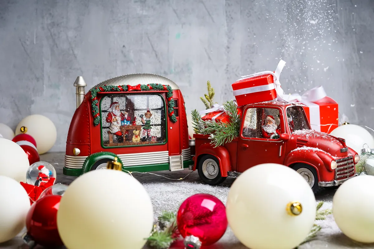 Mikulásjárat makettje