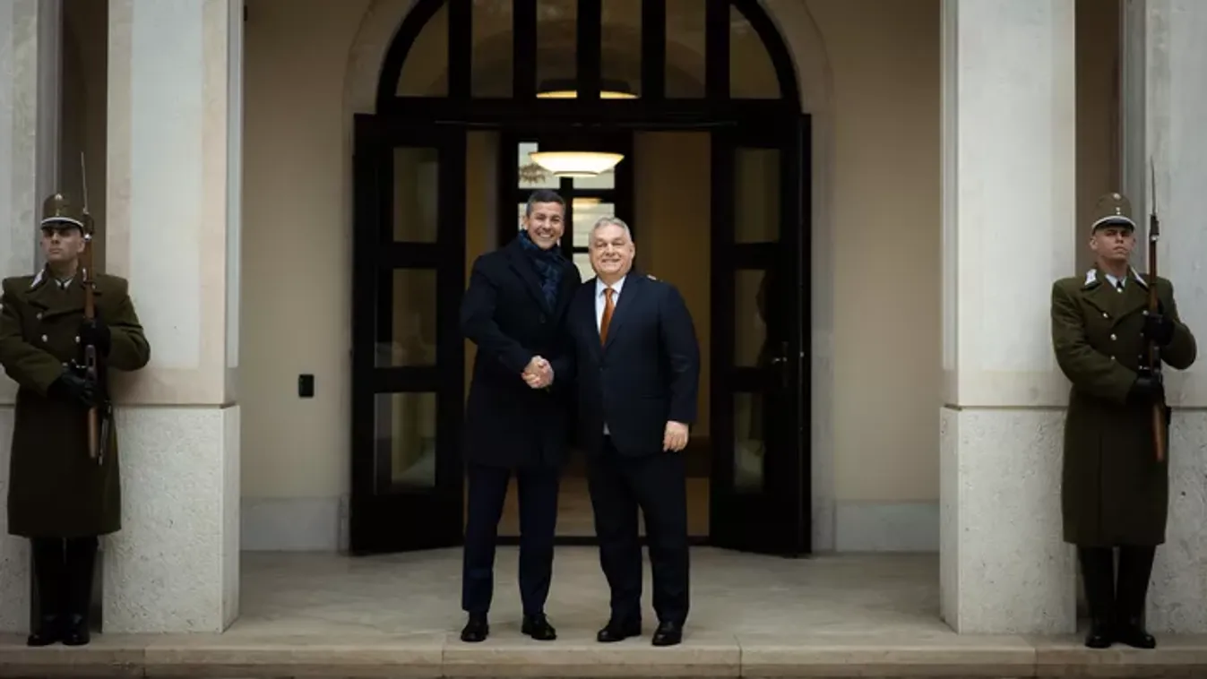 Így fogadta Orbán Viktor a paraguayi elnököt Magyarországon