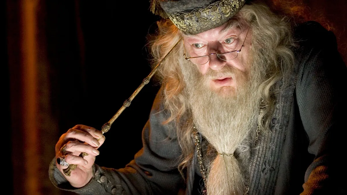Dumbledore, aki bizonyára hibátlanul töltené ki a Harry Potter-kvízt.