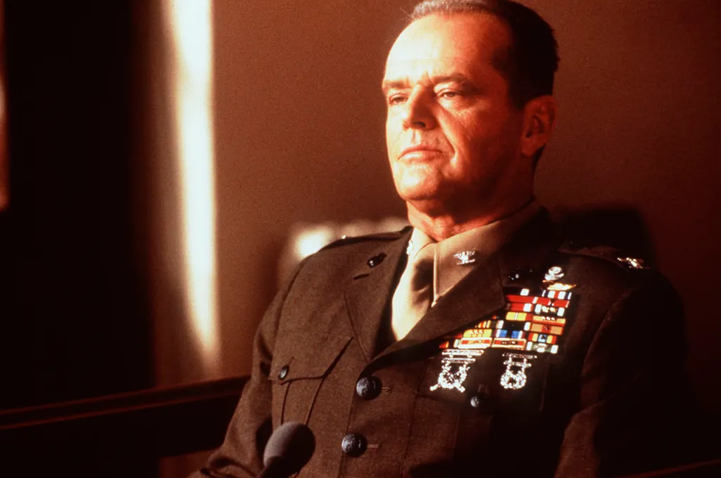 Jack Nicholson a Rob Reiner rendezte Egy becsületbeli ügy című filmben.