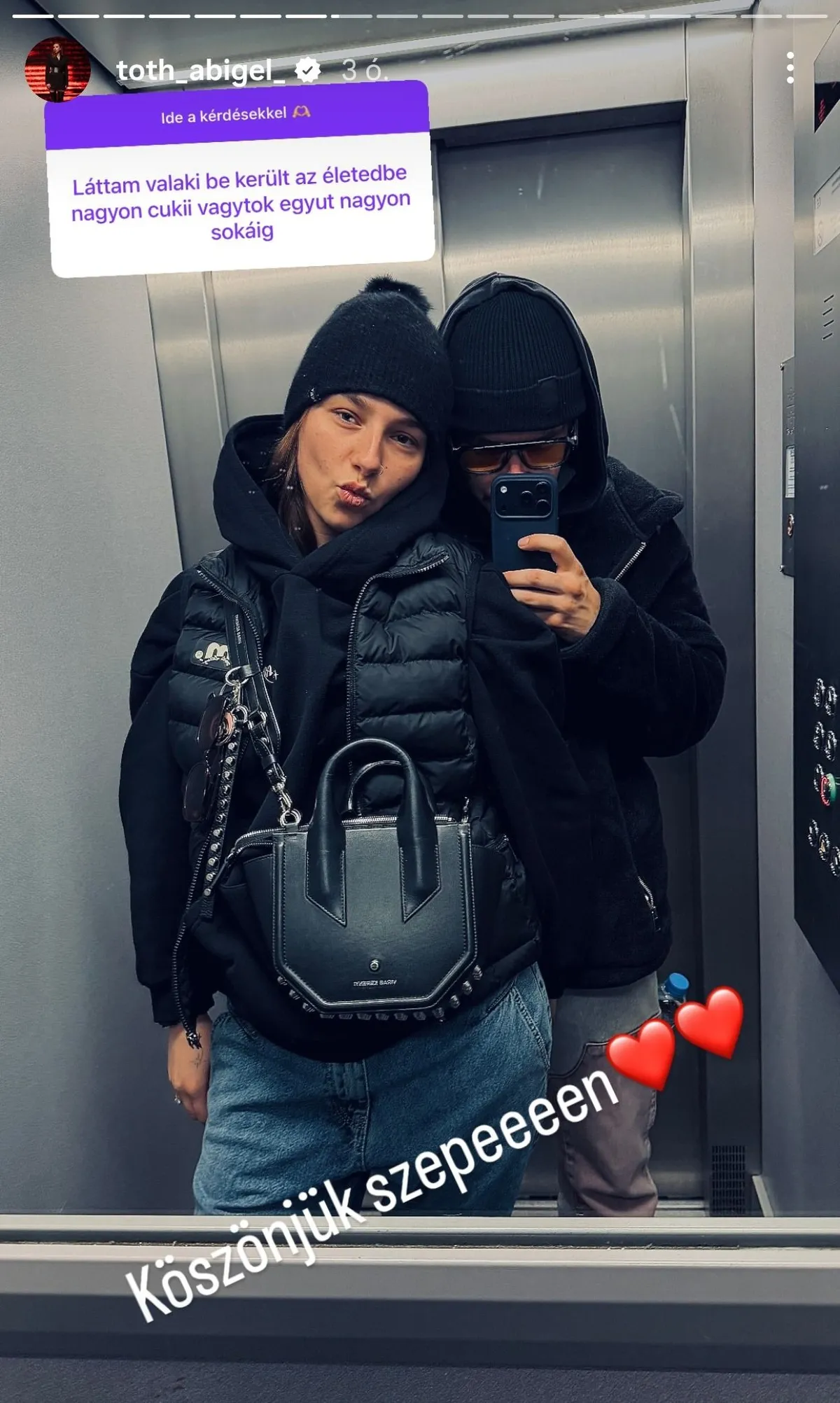 Tóth Abigél nem titkolózik tovább.