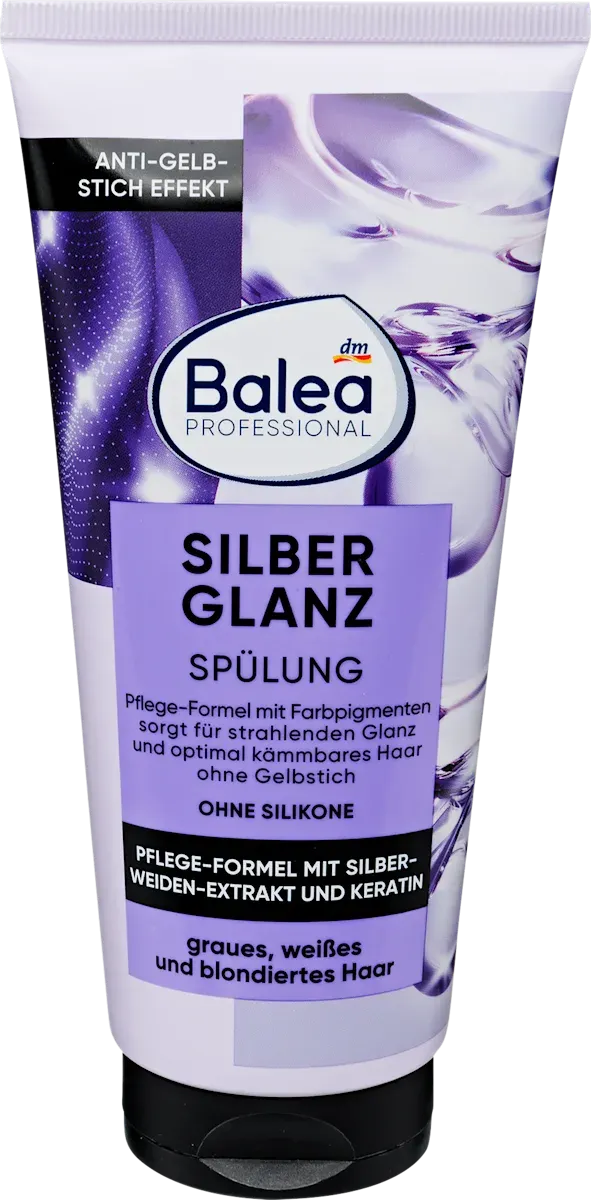 Természetes ősz haj ápolása: Balea hamvasító hajbalzsam.