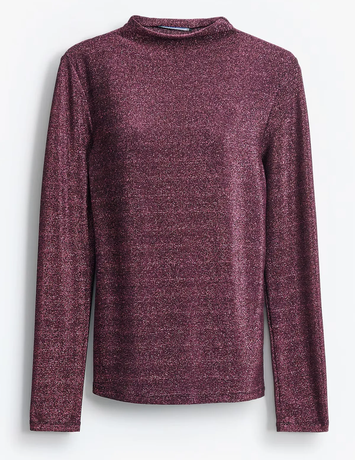 Női divat 50 felett: metálfényű felső.