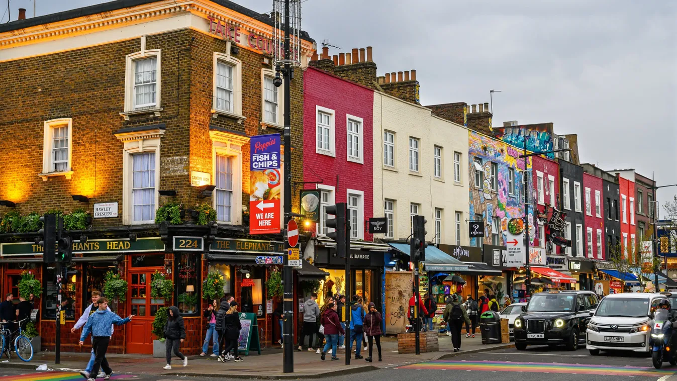 Személyiségtesztben szereplő kép egy londoni utcáról
