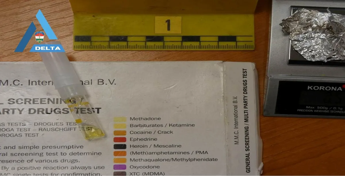A gyorsteszt metadon jelenlétét mutatta ki, ami drognak minősül.