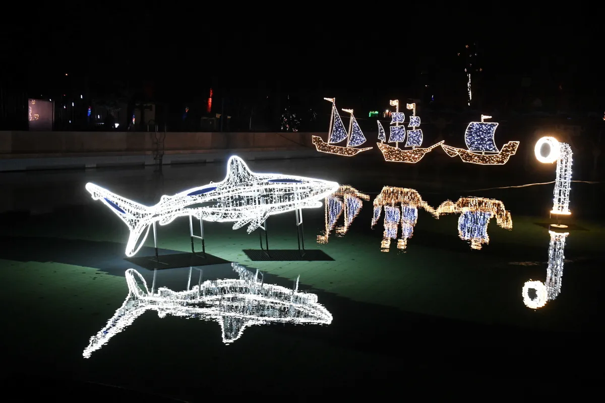 A legszebb adventi fénykiállítások közé tartozik a Palatinus strandon rendezett Lumina Park is.