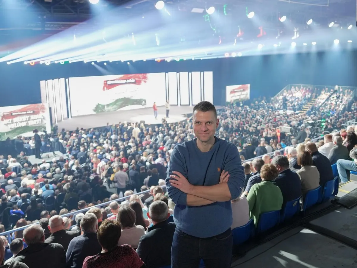Menczer Tamás a kecskeméti Háborúellenes Gyűlésen