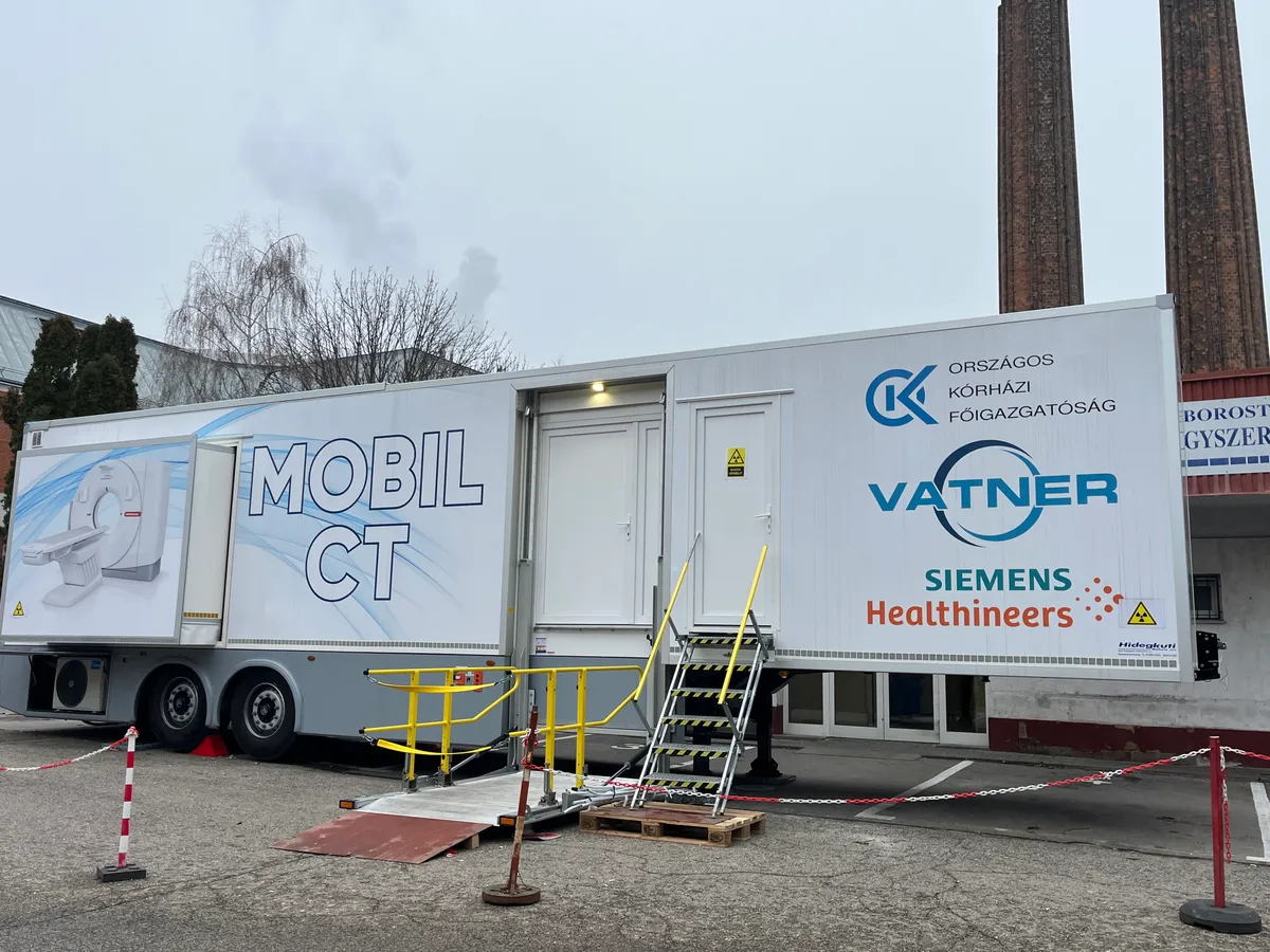 Konténer mobil CT került a Budapesti Bajcsy-Zsilinszky Kórház és Rendelőintézetbe