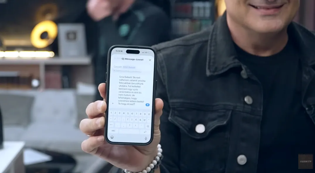 Hajdú Péter szerelmes üzenetet "küldött" Köllő Babettnek