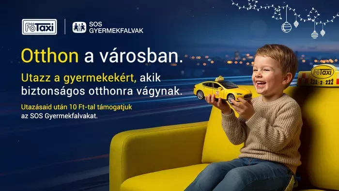 A Főtaxi minden úttal az SOS Gyermekfalvakat támogatja