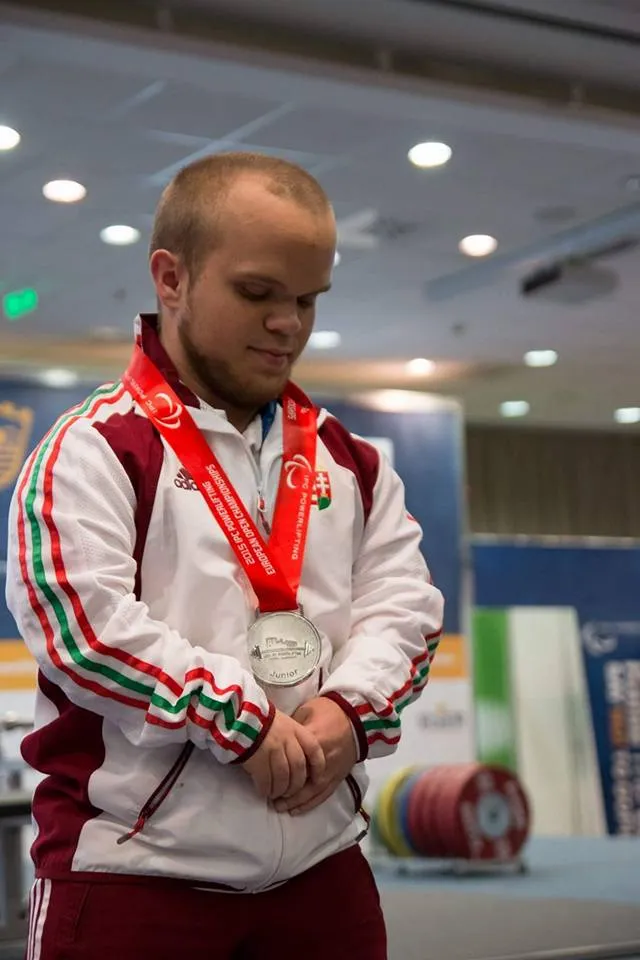 Sztanó György a kis növésű sportoló Junior Világbajnokként 2017-ben&nbsp;
