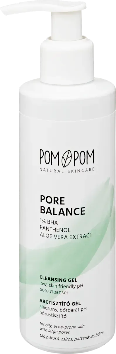 Zsíros bőr ellen: arctisztító gél Panthenol és Aloe Vera kivonattal.