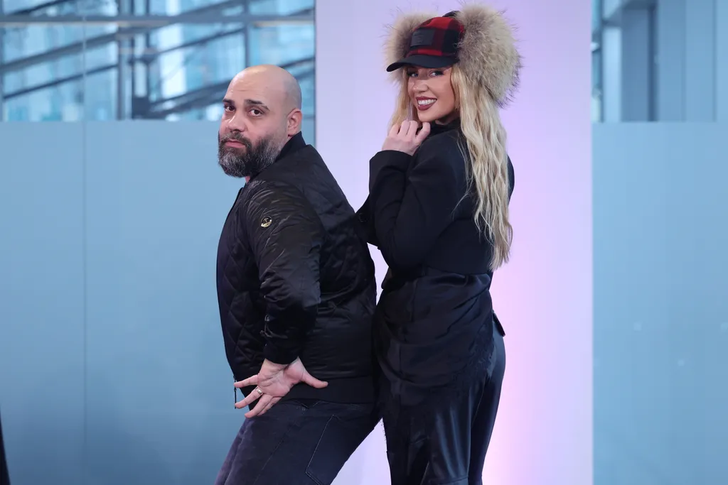 Tolvai Reni és Lakatos Laci már a sajtótájékoztatón is bolondozott, a próbák is biztos jó hangulatban telnek majd (Fotó: Bors)