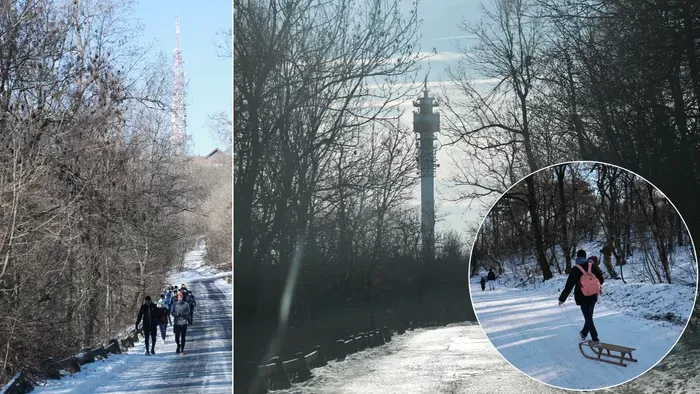 Szánkók mindenütt: Megrohamozták a családok a Siklósi várat