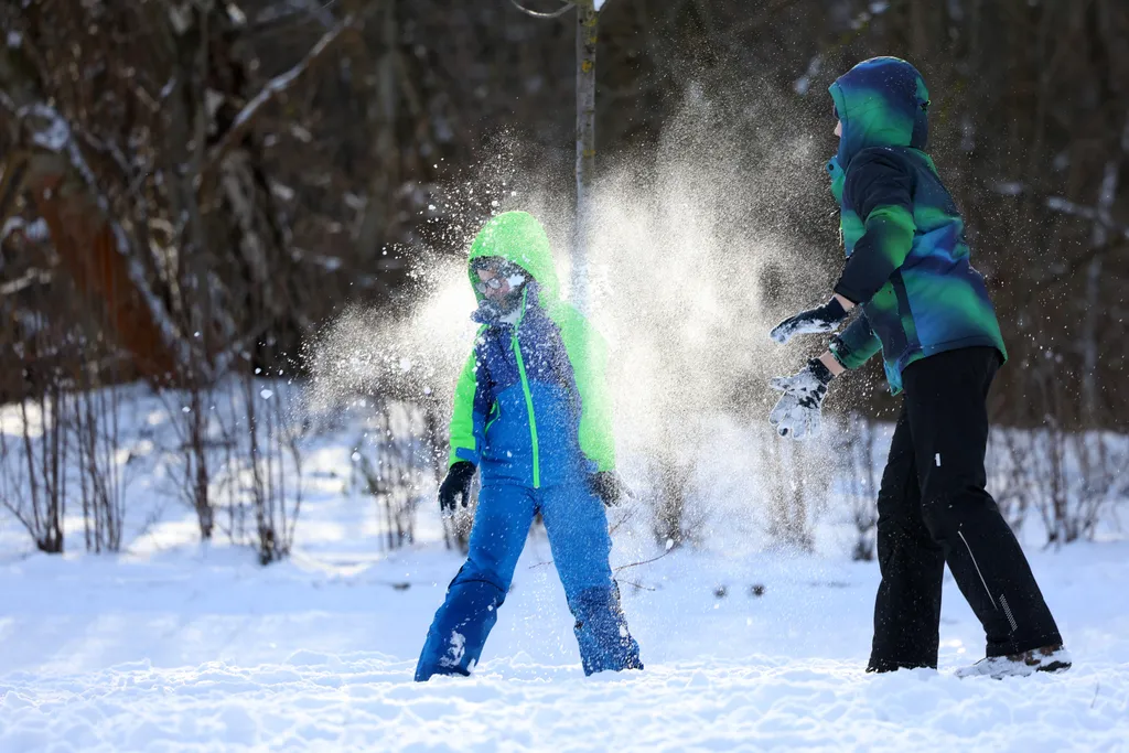 Normafa, hó havazás