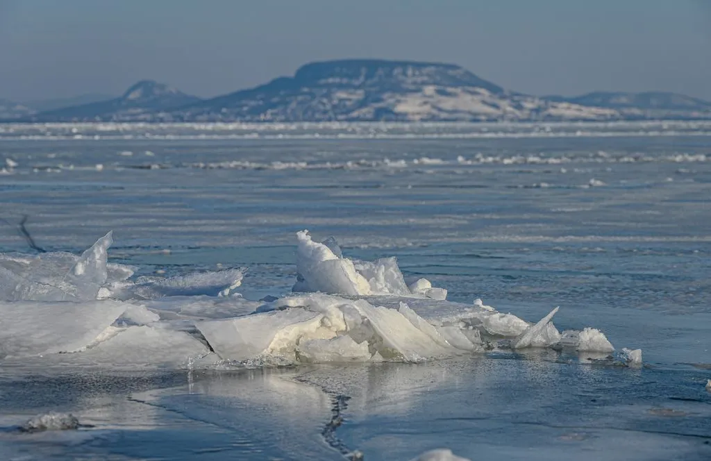 Balaton, befagyott Balaton 2026 január