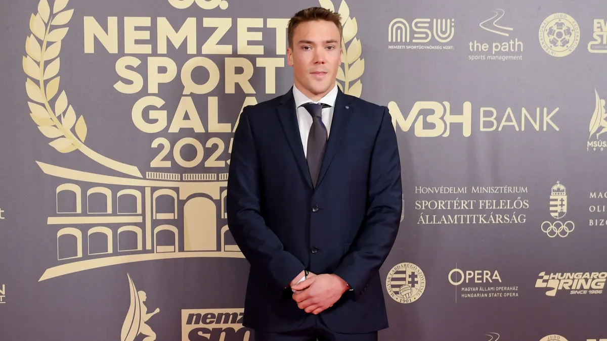 Kopasz Bálint is megérkezett a 68. Nemzeti Sport Gála helyszínére