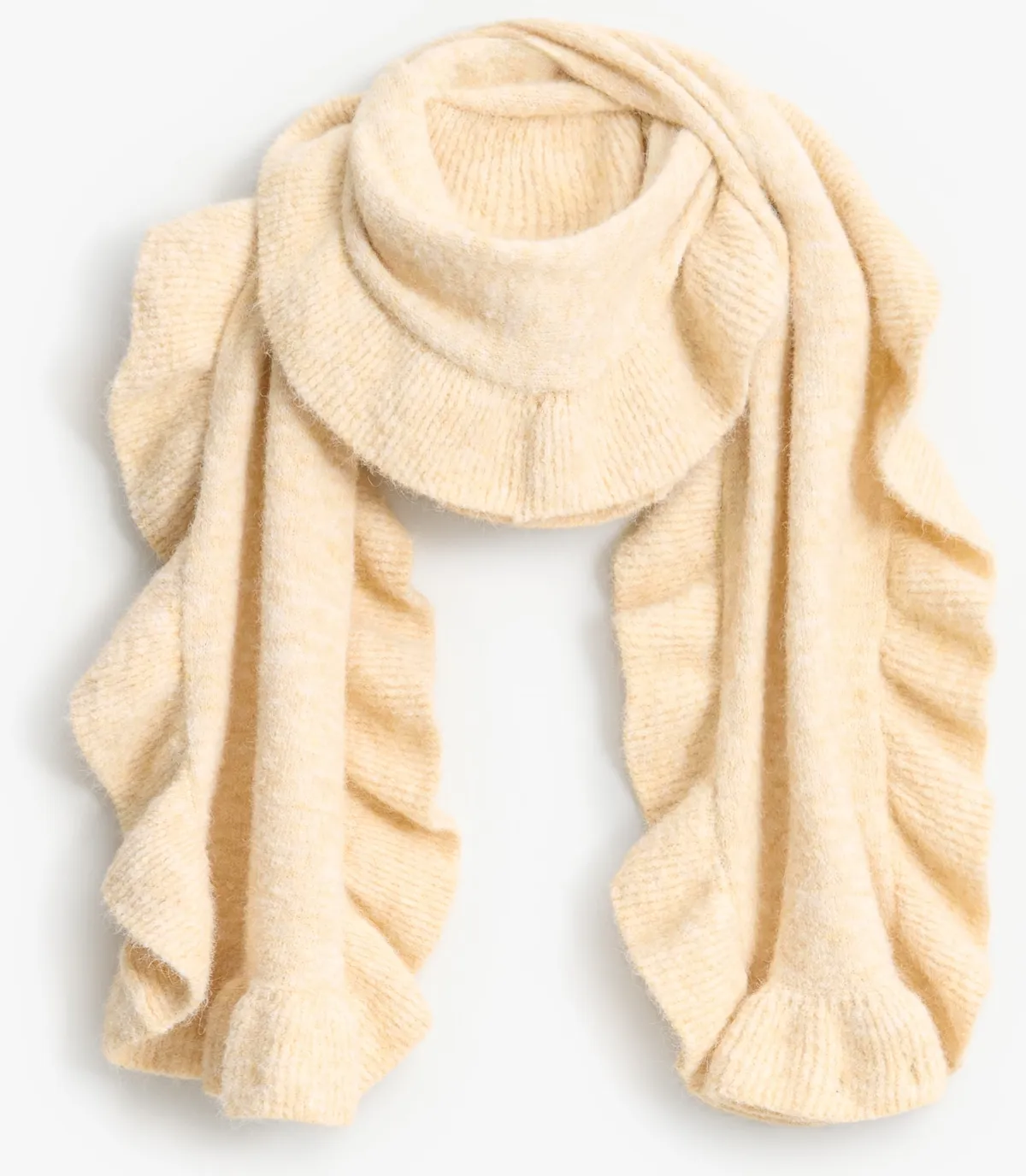 Téli kiegészítő: fodros sál.