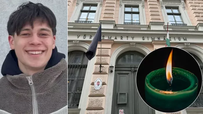Fekete zászló leng az eltűnt teniszező gimnáziumán