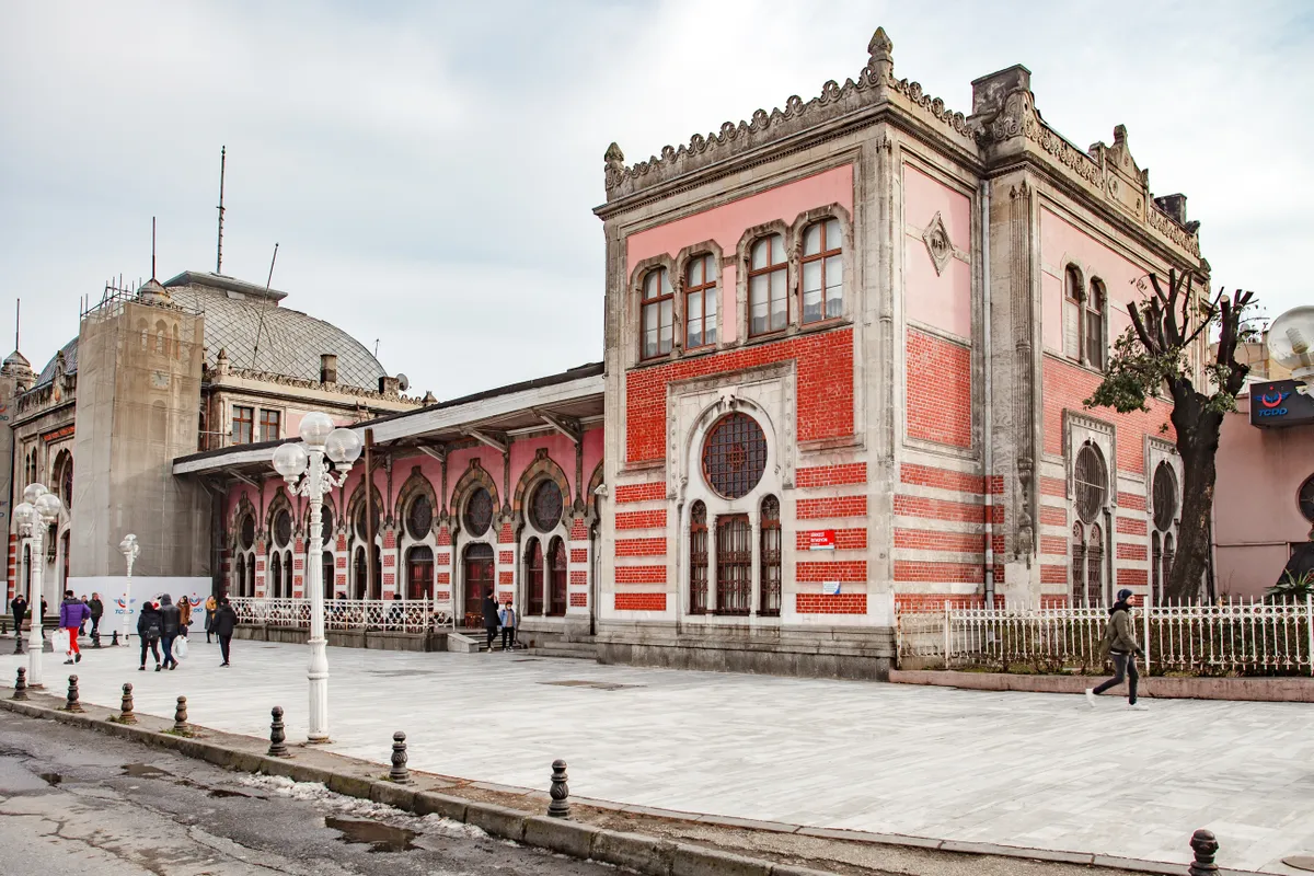 Az isztambuli Sikeci-pályaudvar, az Orient Expressz végállomása.