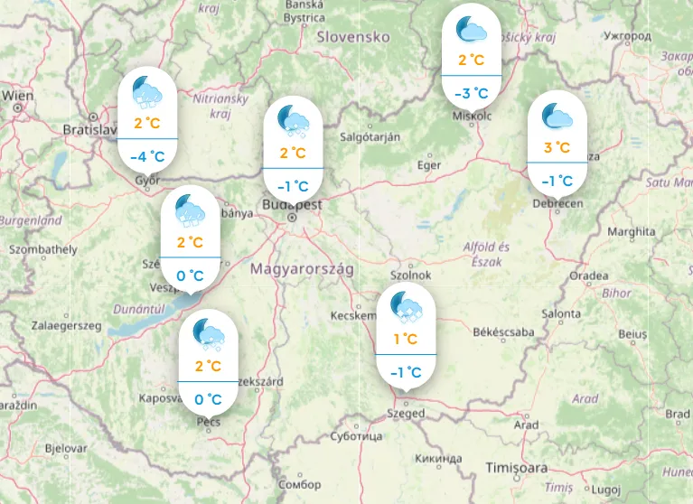 Ismét havas időjárás várható