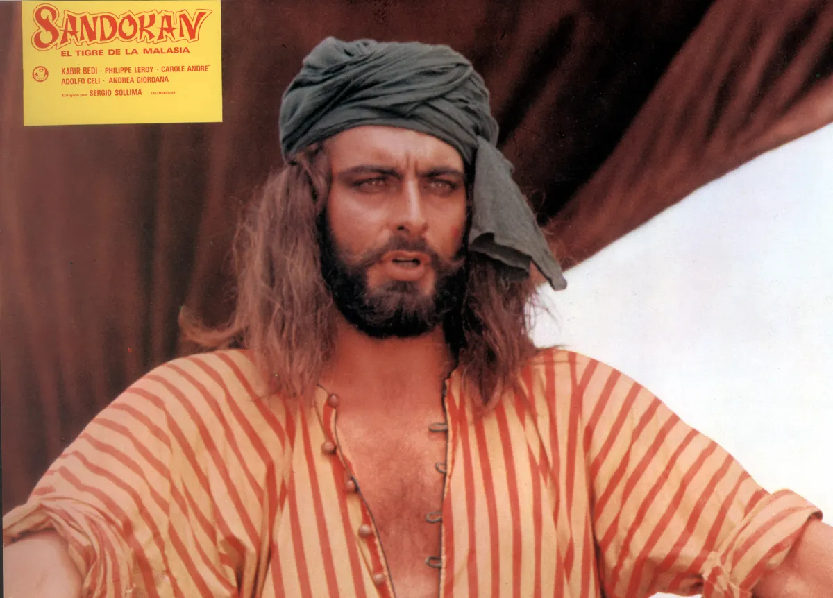 Kabir Bedi, aki Sandokan karakterét alakította a népszerű sorozatban.