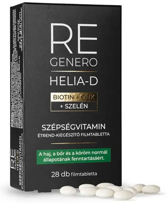 Bőrszépítő vitaminok: regenero szépségvitamin étrend-kiegészítő filmtabletta.