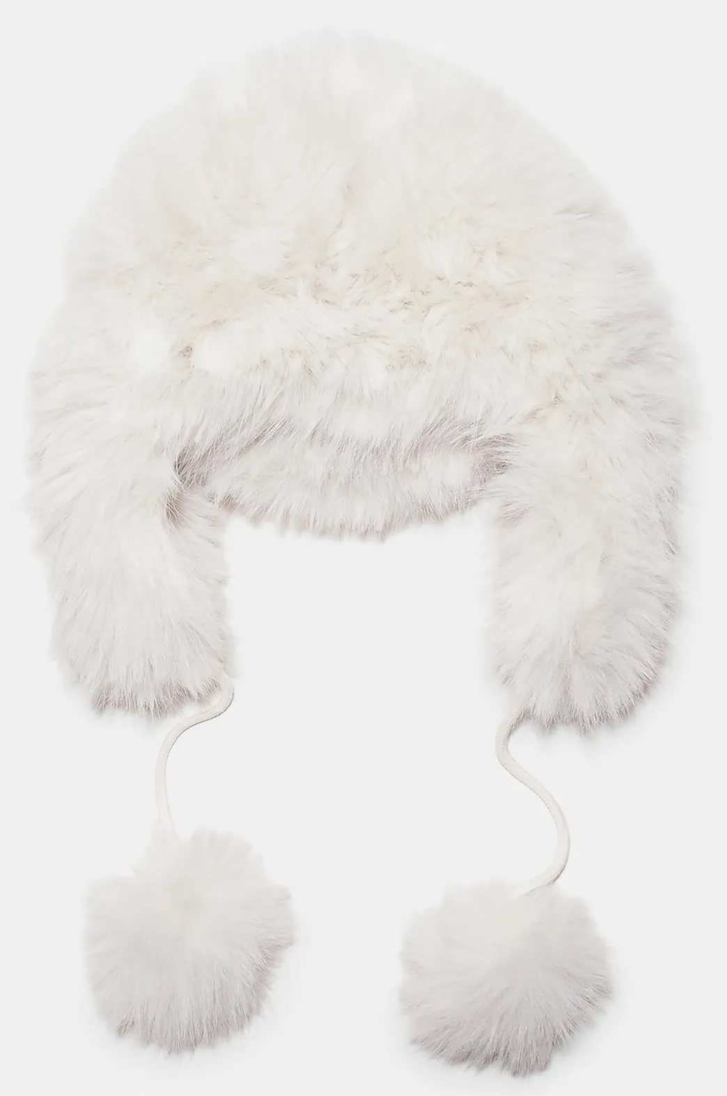 Cloud Dancer: műszőrme usánka fehérben.