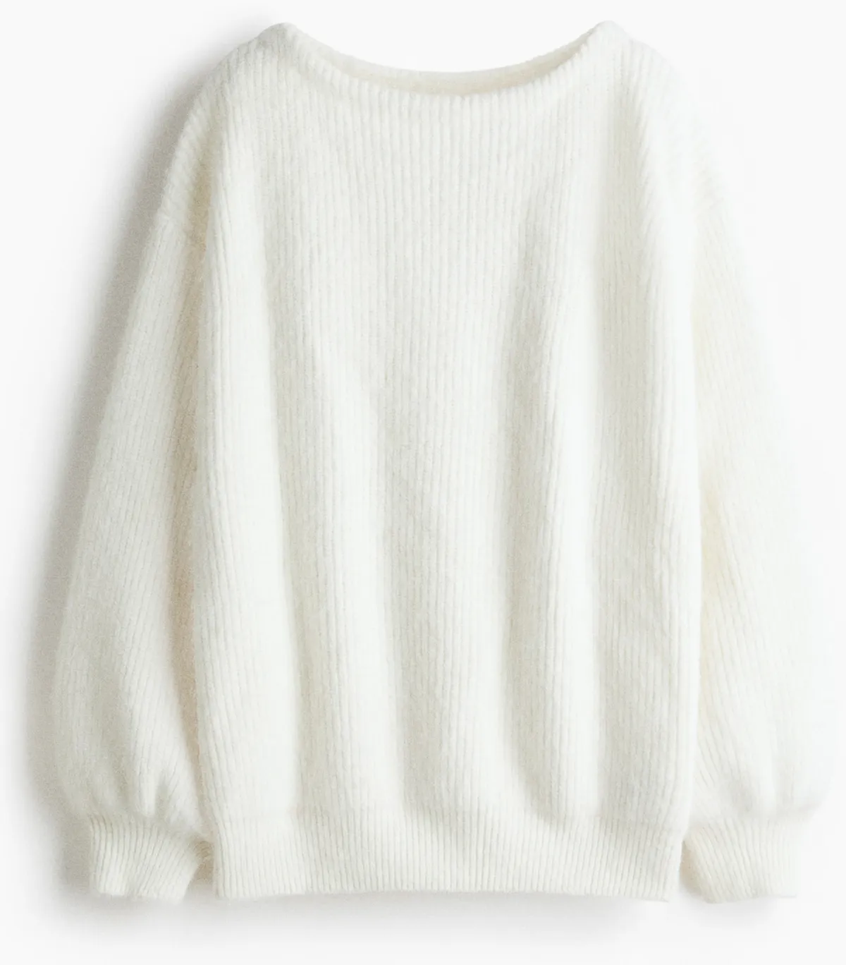 Cloud Dancer: fehér kötött pulóver.