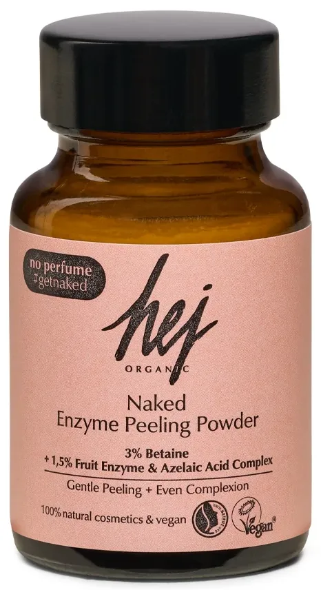 Zsíros bőr ellen: hámlasztó enzimes por peeling 1% azelainsavval Hej Organic, 6990 Ft