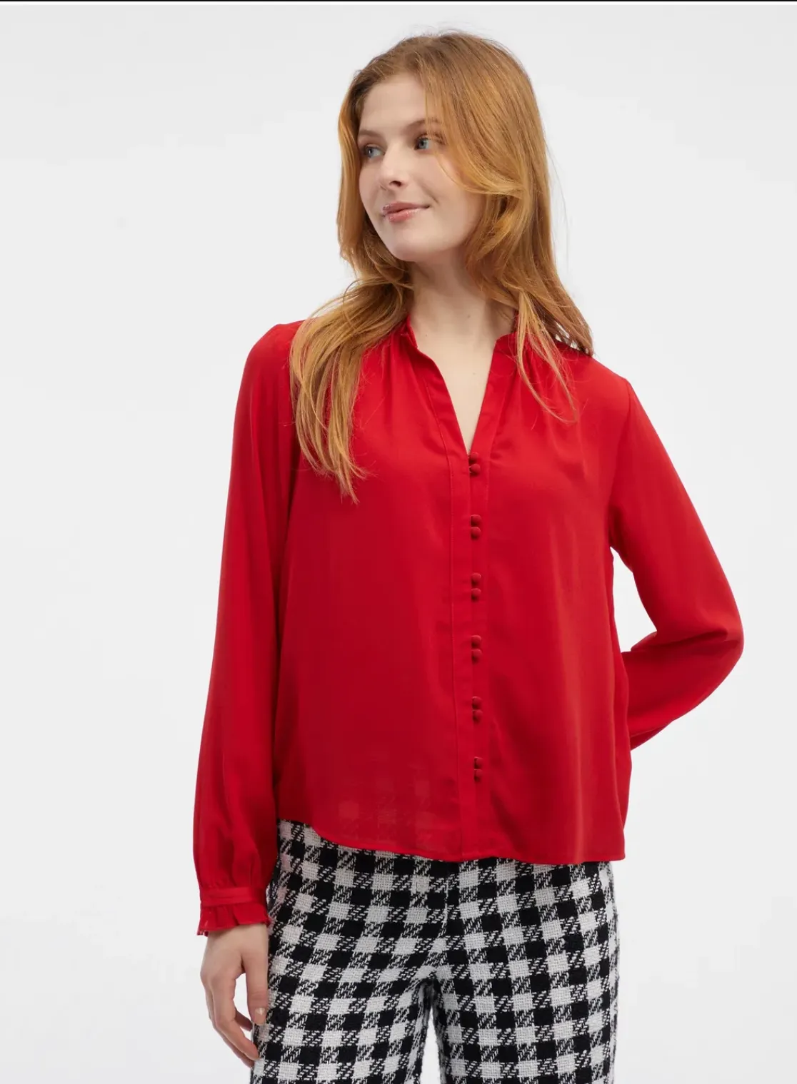 ORSAY Piros női blúz.