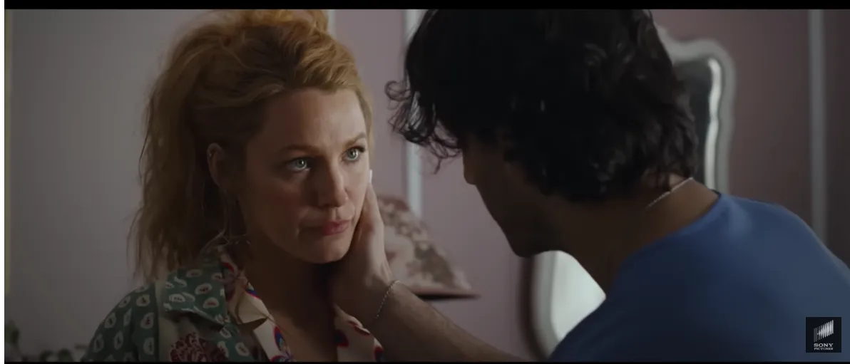 Blake Lively és Justin Baldoni a Velünk véget ér című filmben.