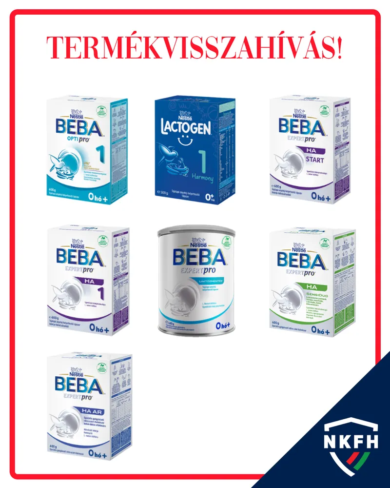 A Nestlé több tápszerét is visszahívták.