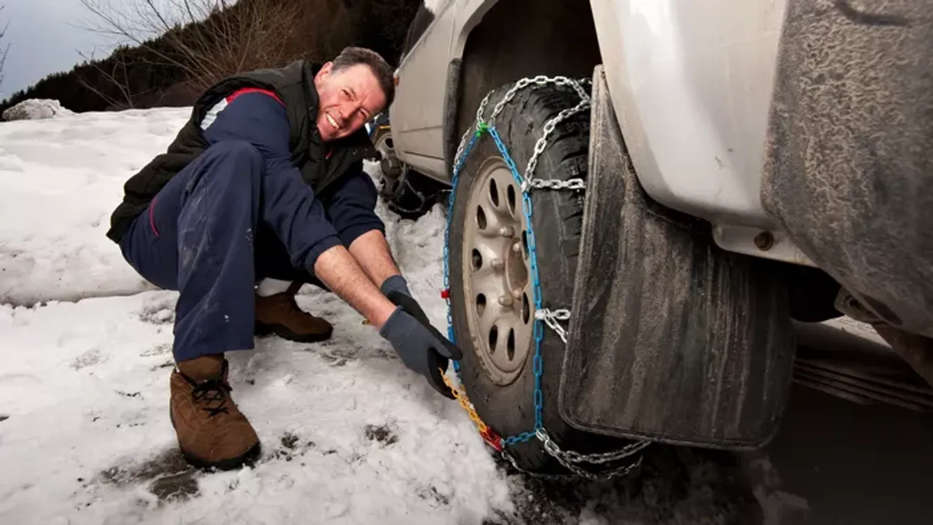 Hólánc felszerelése: így lesz biztonságos a téli utazás