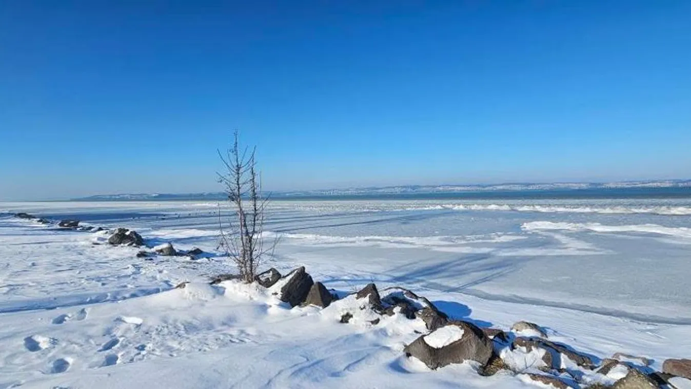 Balaton, befagyott Balaton 2026 január