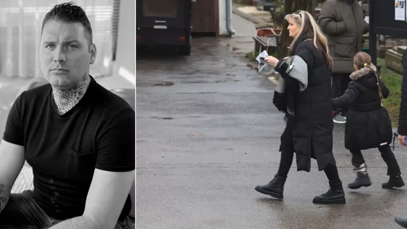 Szívet tépő pillanatok Dudás Miki temetésén: Így búcsúzott szerelme és a kislányuk