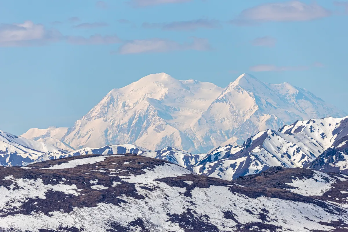 Az alaszkai Denali-hegy Észak-Amerika legmagasabb hegye.
