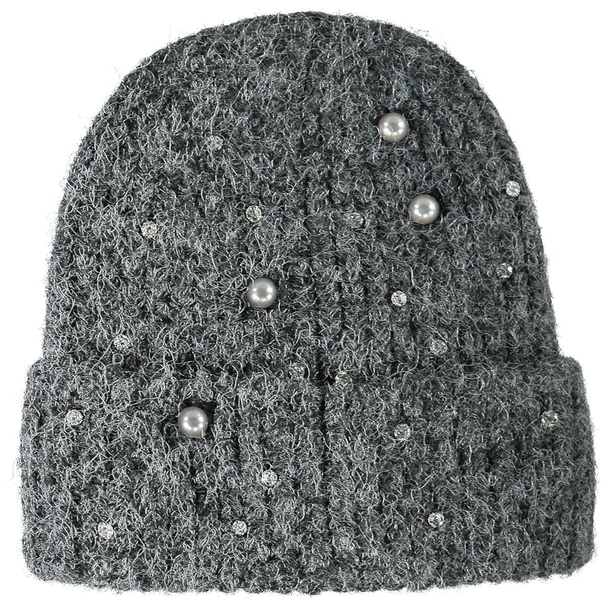 Téli kiegészítő: szürke sapka.