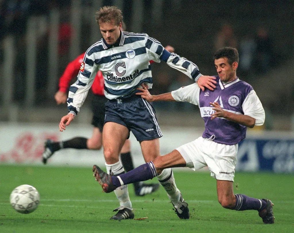 Rekdal (balra) három évig volt a Hertha Berlin játékosa