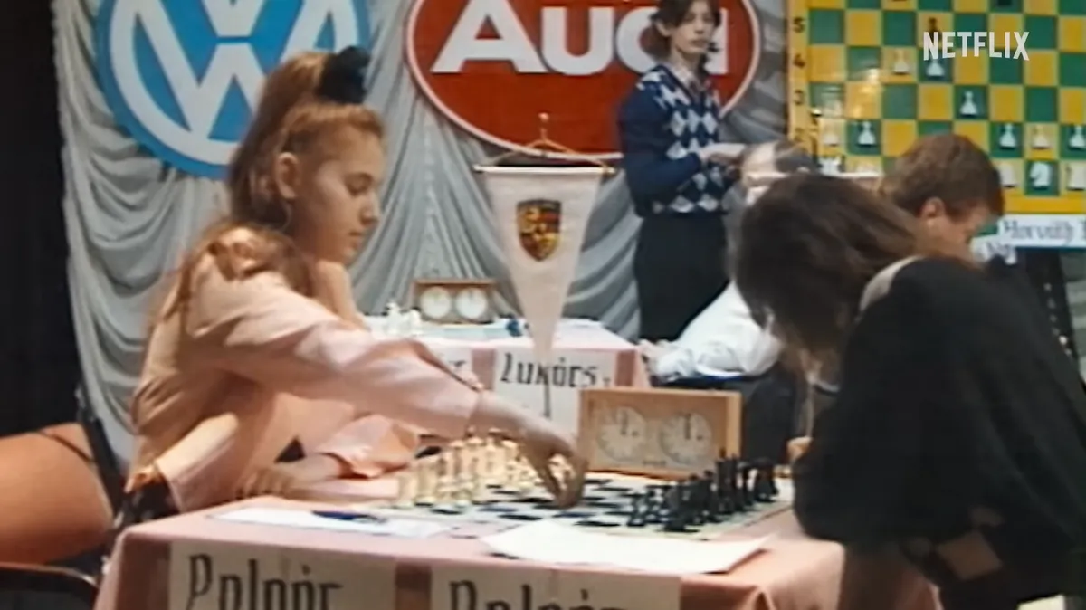Polgár Judit 12 évesen a Netflix dokumentumfilmjében