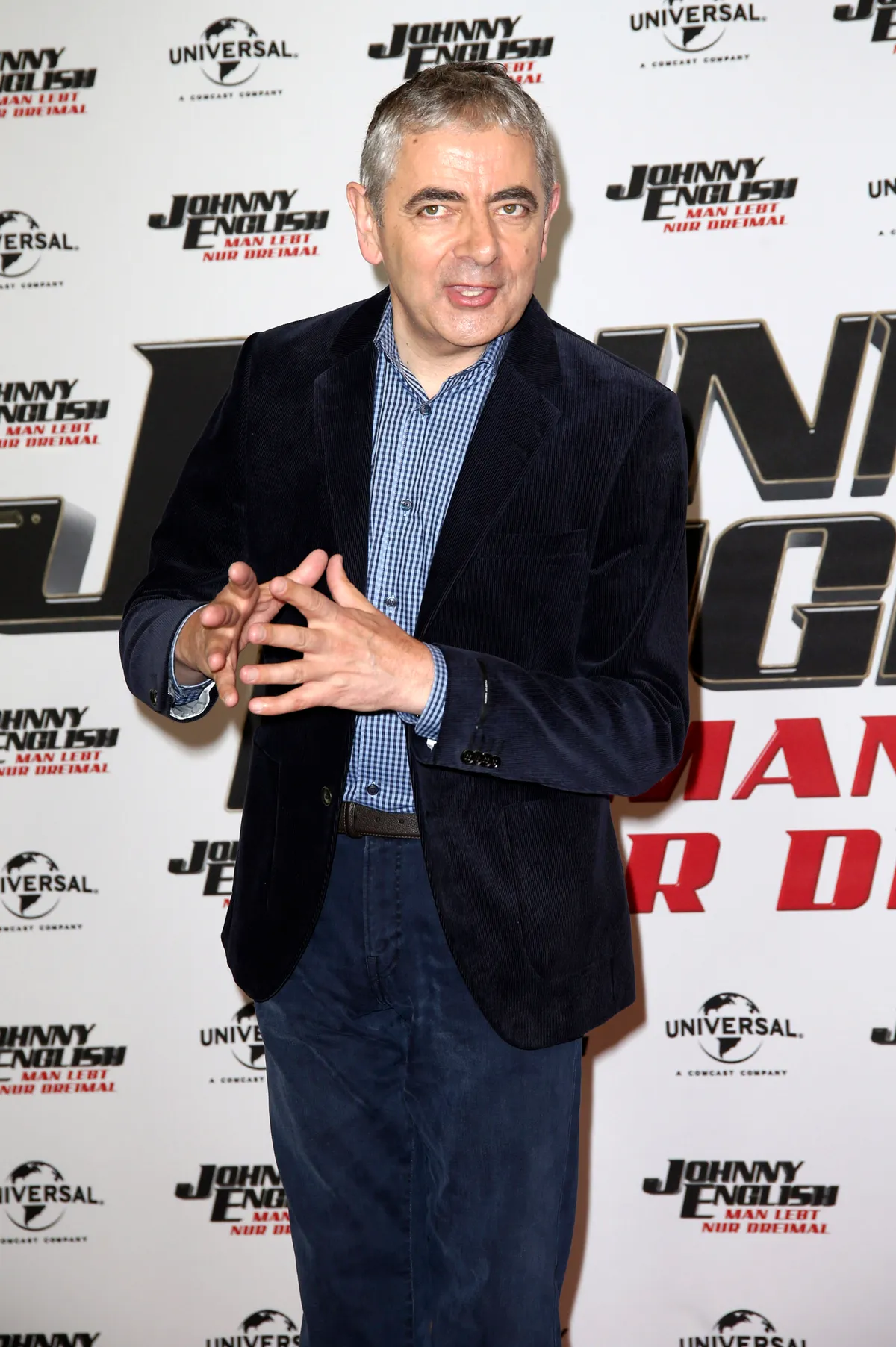 Rowan Atkinson a Johnny English bemutatóján