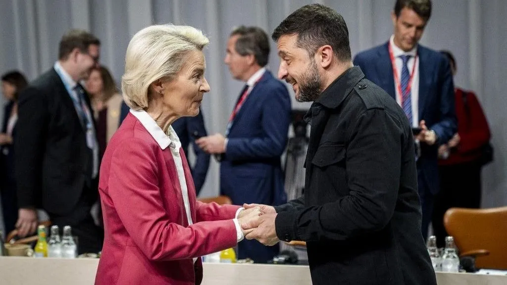 Zelenszkij és Ursula von der Leyen