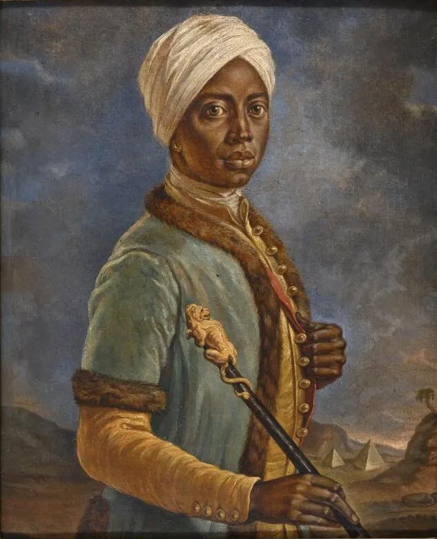 Angelo Soliman portréja festményen.