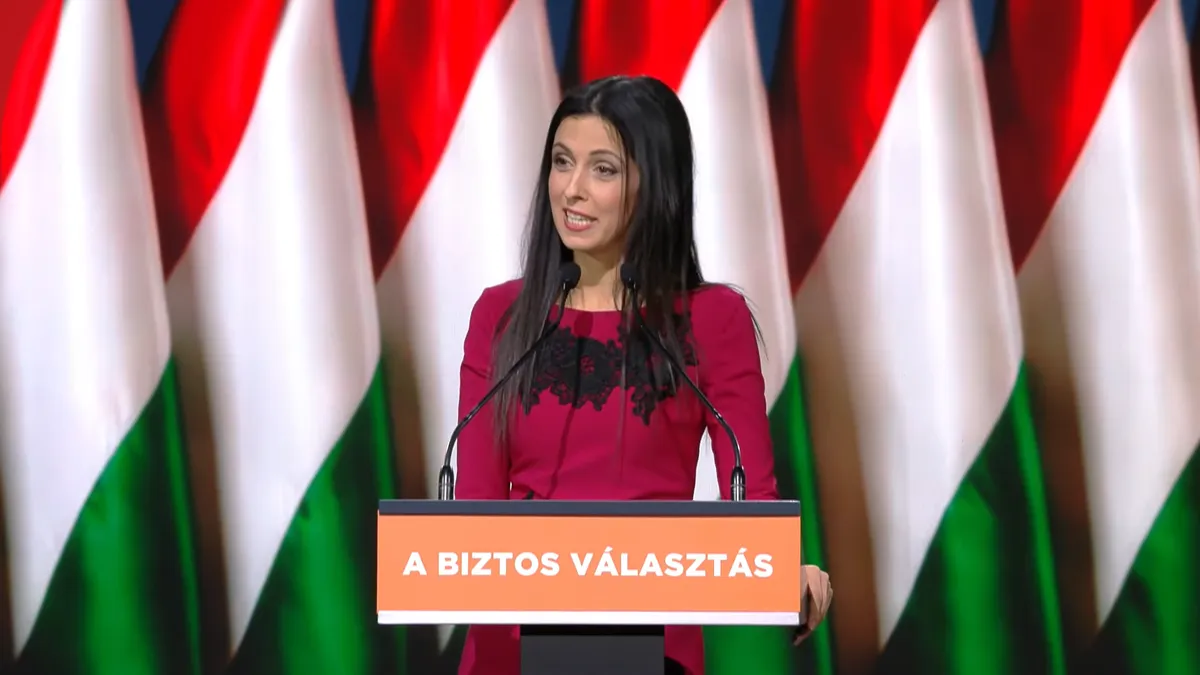 Koncz Zsófia a Fidesz-kongresszuson