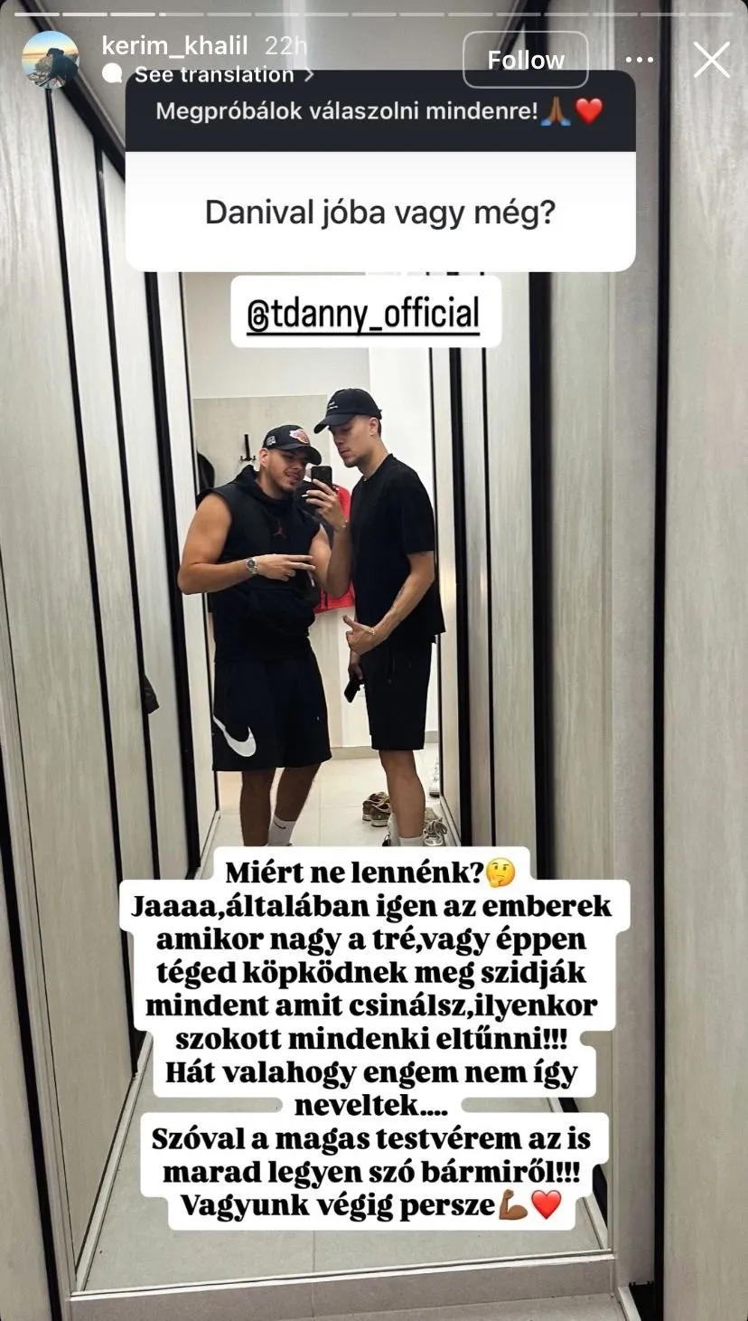 A Kísértés sztárja kiáll T. Danny mellett