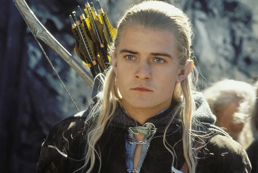 Orlando Bloom Legolas szerepében A Gyűrűk Ura filmekben.