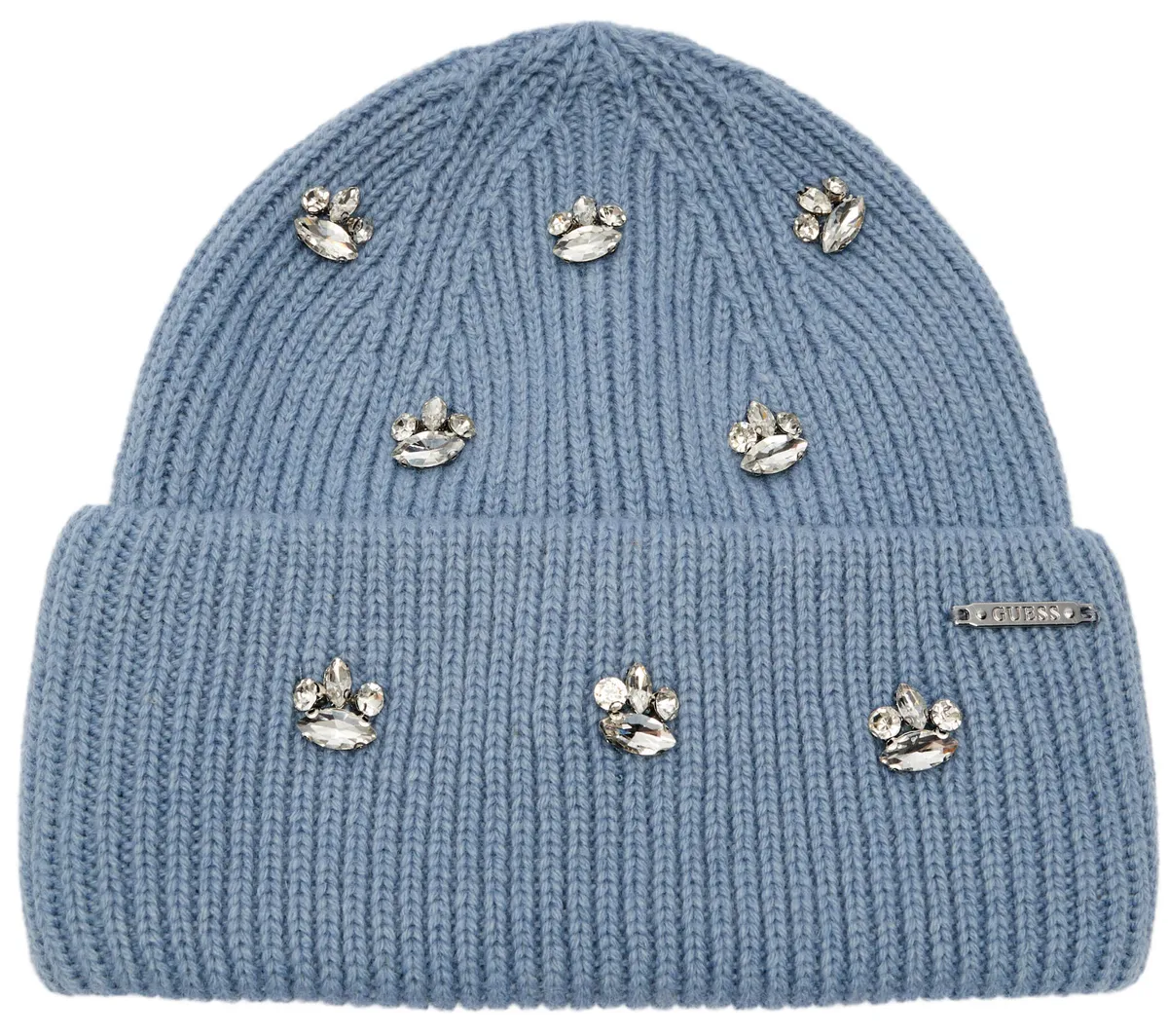 Téli kiegészítő: kék sapka.