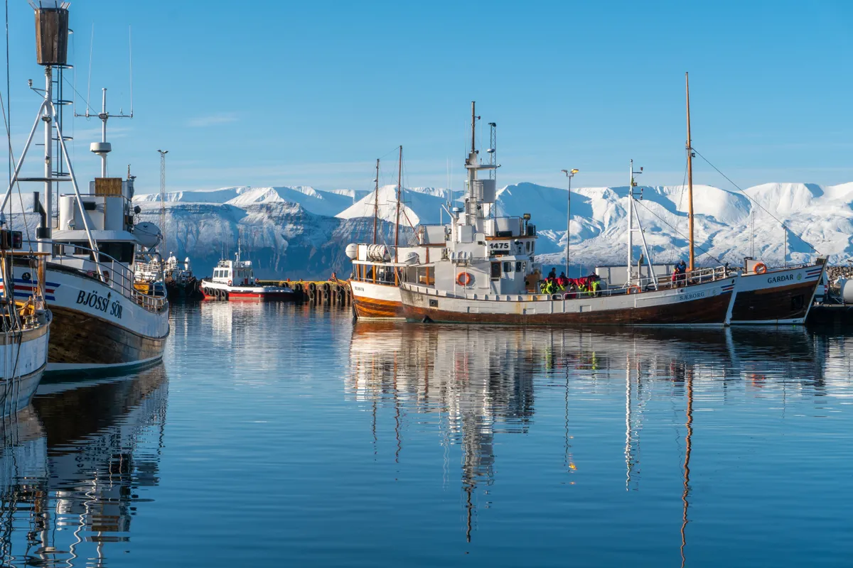 Húsavík, Izland legrégebbi települése, ahol már elektromos hajókat használnak.